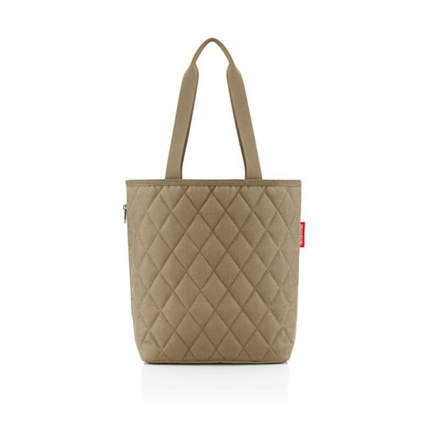 REISENTHEL Classic Shopper M Rhombus Olive – Image 3