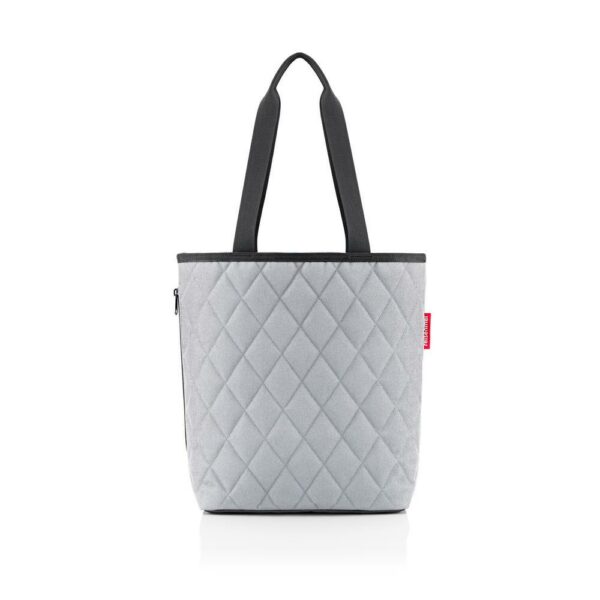 REISENTHEL Classic Shopper M Rhombus Light Grey – Image 4